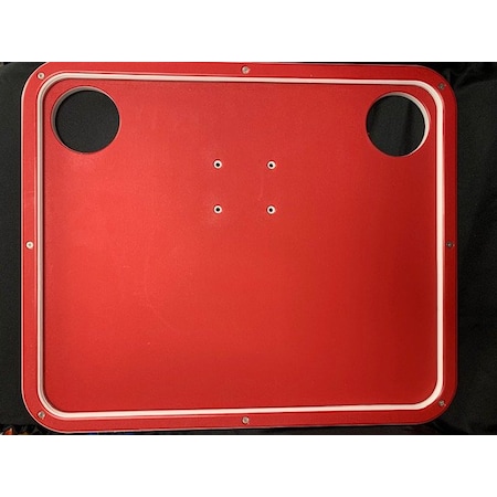 Kahuna Wagons RED King Starboard 20" x 24" Table top with Two Cup Holders CRT080-R